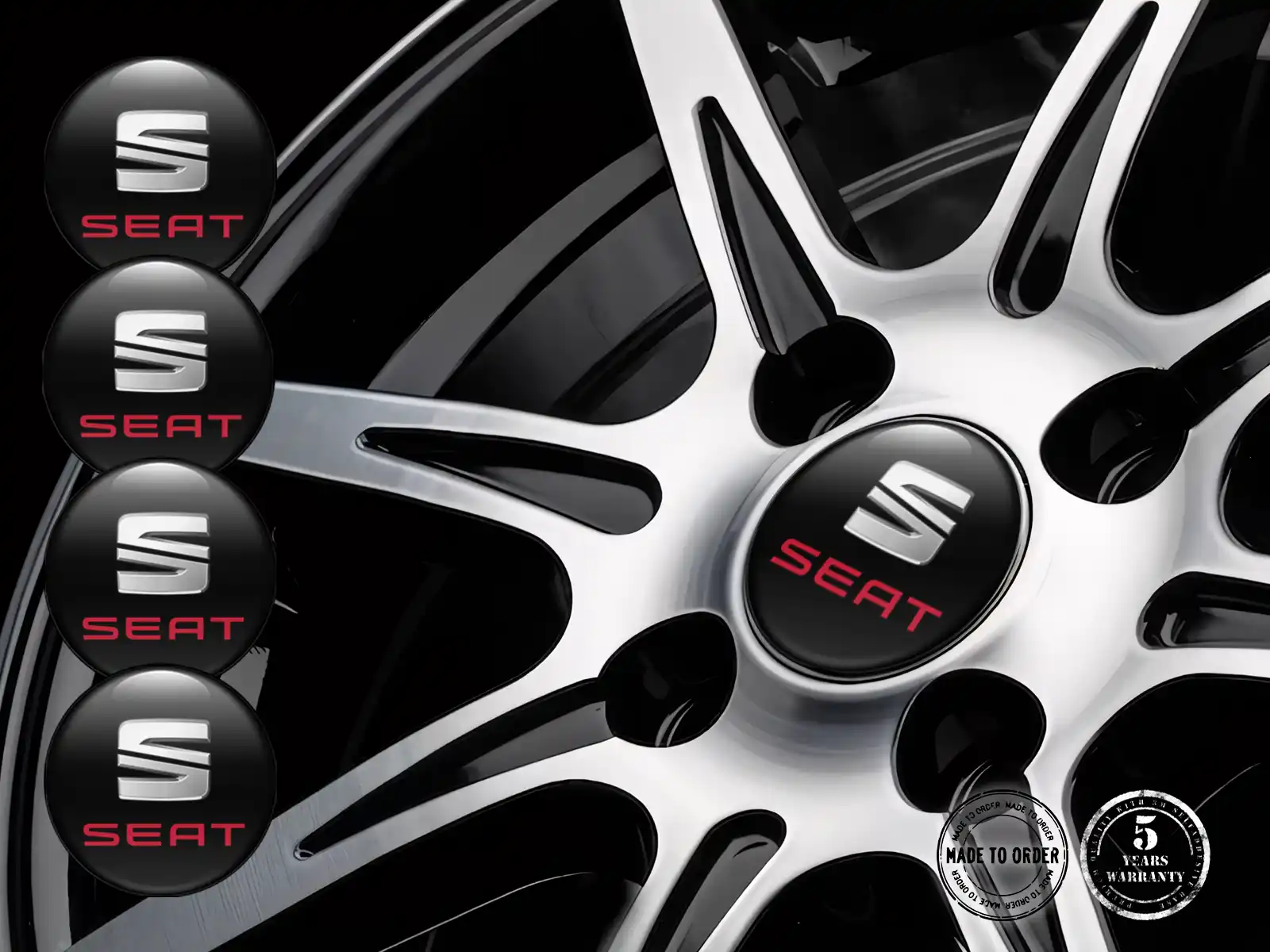 Seat Raddekal Version Individuelle Harzaufkleber